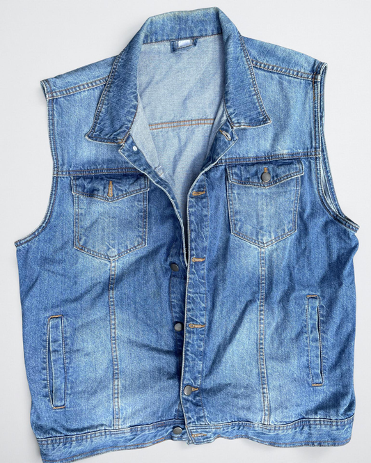 Denim Sleeveless Jacket
