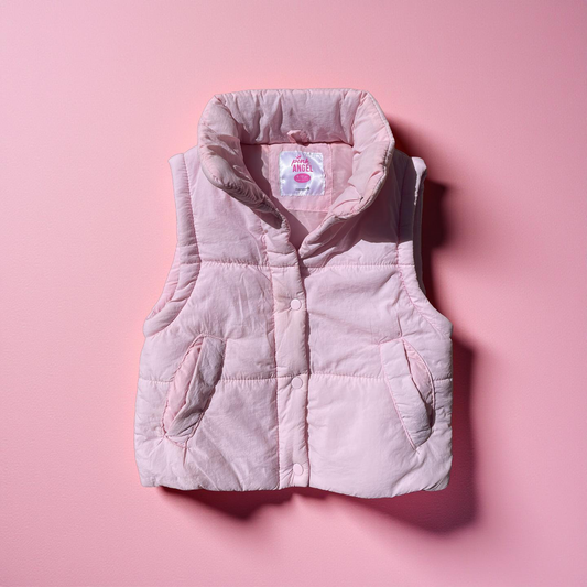 Kids Pink Angel Puff Jacket