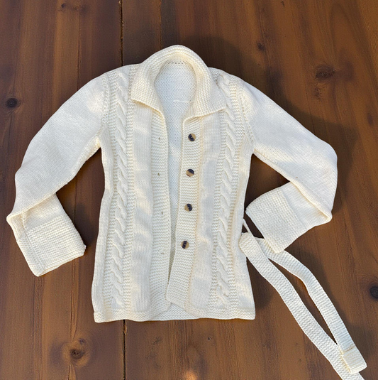 Cozy Cable Knit Wool Jersey